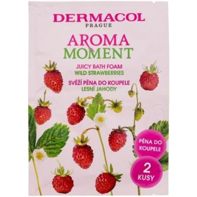 Dermacol Aroma Moment Wild Strawberries pena do kúpeľa s vôňou lesných jahôd 2x15 ml unisex