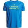 Detské funkčné tričko s krátkym rukávom Under Armour B TECH SPLIT WORDMARK SS TEE modré 1383010-402 - YL
