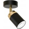 Luminex | Bodové svietidlo RENO 1xGU10/8W/230V čierna/zlatá | LU5163