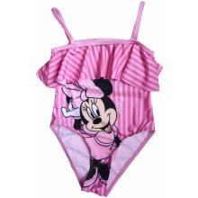 Eplusm Dievčenské jednodielne plavky Minnie Mouse - ružová