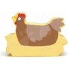 Drevená sliepka Chicken Tender Leaf Toys