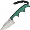 CRKT Folts Minimalist Bowie Neck Knife Black/Green Micarta