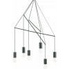 Ideal Lux 158815 závesné stropné svietidlo Pop Nero 6x60W | E27 - čierne