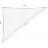 Shadow Comfort Nepremokavý Trojuholník 90° LIGHTSAIL 4,0 x 5,0 x 6,4 m Farba: Ibiza Biela