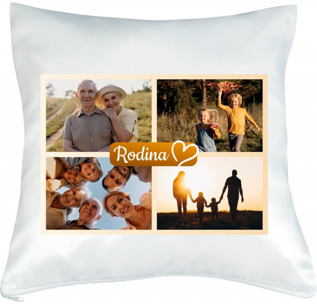 FOTOpošta Vankúš s fotkou rámik Rodina 2 40x40 od 19 € - Heureka.sk