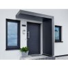 GUTTA Vchodová strieška + bočnica Guttavordach BS/B-L PLUS, 160 cm, odtok L, antracit 75006062 – cena za ks