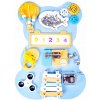 Aga4Kids Montessori drevená tabuľa medveď modrý