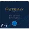Waterman 1507/7520120 Atramentové bombičky krátke 6 ks modré