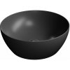 GSI PURA keramické umývadlo na dosku, Ø 42cm, čierna mat 885126