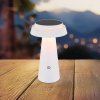 Globo LED solárna stolná lampa 36624, biela, dobíjateľná batéria, CCT, IP54, - 36624W