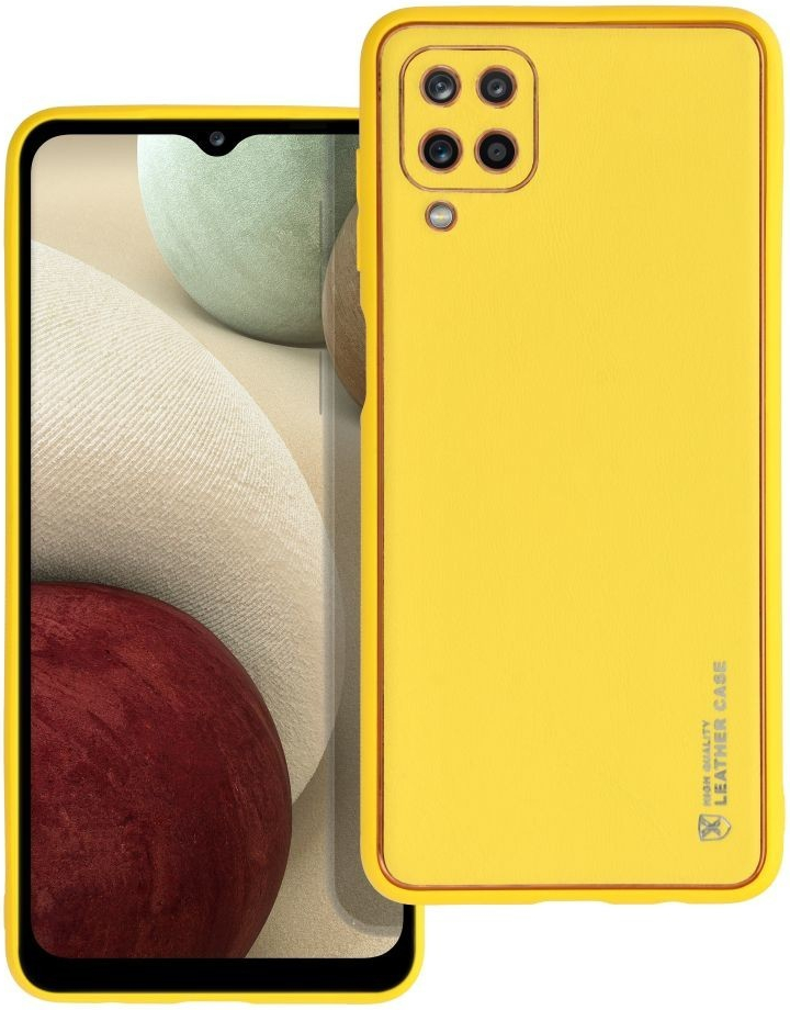 Púzdro Forcell LEATHER Case Samsung Galaxy A12 žlté