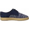 CLARKS Dámske poltopánky Lillia Lola tmavomodré kožené 39