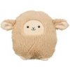 Vánoční ovečka, se zvukem, 16 cm, plyš, béžová 1 ks