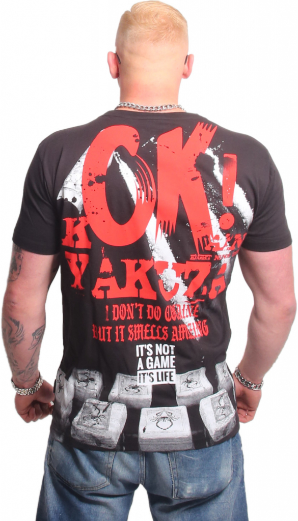 Yakuza tričko pánske OK! V02 TSB 24071 black