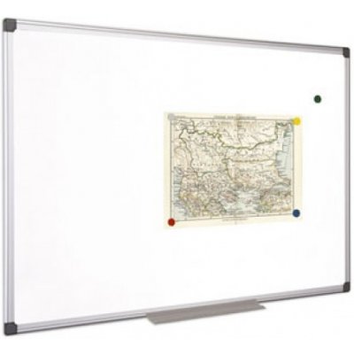 Biela tabuľa, magnetická, 90x180 cm, hliníkový rám, VICTORIA