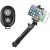Selfie tyč bluetooth s funkciou statívu čierna