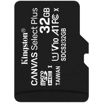 Pamäťová karta 32GB GB microSDHC Kingston Canvas Select Plus Class 10 bez adaptéra
