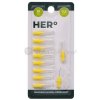 Herbadent HERo Electra Medzizubná kefka 0,6 mm (žltá) 10 nadstavcov pre elektrickú medzizubnú kefku