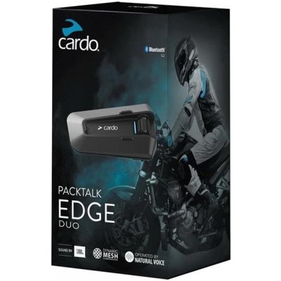 Cardo PackTalk Edge Duo interkom na motocykel pre 2 osoby