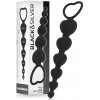 Black&Silver - Mila Silicone Anal Heart-Beads 18 Cm - Análne Guličky