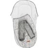 Sensillo do kočíka ASPEN 95 x 45 cm Písmenká Strieborný
