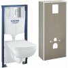 Grohe Solido+ Set predstenovej inštalácie, klozetu Start Edge Ceramic a dosky, softclose, rimless, tlačidla Even, chróm 36532000-GR