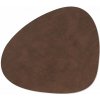 LIND Prestieranie Curve Nupo tmavo hnedá koža 37x44cm