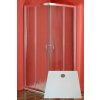 Arttec ARTTEC SMARAGD rohový sprchový kút 80x90cm skl.Chinchila pr.Alu lesk+vanička Stone PAN01176
