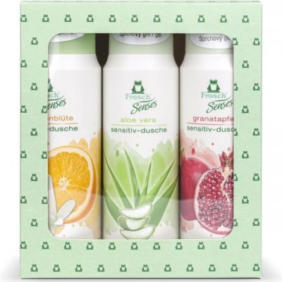 Frosch EKO, sprchovacie gély, pomaranč, aloe vera, granátové jablko, 3 x 300 ml