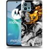 Picasee silikónový prehľadný obal pre Motorola Moto G72 - Black Gold 2