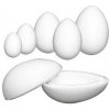 Polystyrénové vajce dvojdielne 15.5 cm (kreatívne komponenty z polystyrénu)