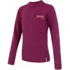 Juniorské tričko dl.rukáv SENSOR MERINO DF LOGO lilla 160