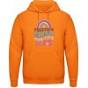 AWDis Hoodie Mikina - Pozitívna myseľ, život - Orange Crush - XXL - Pánske