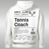 Tennis Coach Label dámska mikina s kapucňou