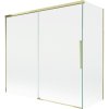 Mexen Rox sprchová zástena na vaňu, posuvná, dvojkrídlová 170 + 75 x 150 cm, transparentná, zlatá - 8C9-170-075-50-00