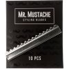 Efilačné žiletky MR. MUSTACHE Styling blades 10 ks