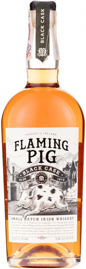 Flaming Pig Black Cask 40% 0,7 l (čistá fľaša)