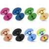 Šperky eshop - Falošný oceľový plug do ucha - vypuklé kruhy I11.22 - Hrúbka: 8 mm, Farba piercing: Fialová