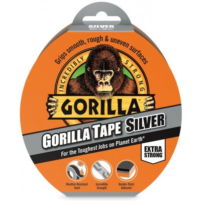 Gorilla Tape Extra silná lepiaca páska 32 m x 48 mm strieborná