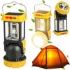 Verk 12373 Kempingová solárna lampa s LED baterkou 2v1, zelená