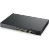 Zyxel GS1900-24HP v2 26portový gigabitový webový inteligentný PoE prepínač, 24x gigabitový RJ45, 2x SFP, rozpočet PoE 170W
