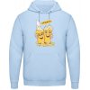AWDis Hoodie Mikina - Pivný motív - Na zdravie - Nebeská modrá - S - Pánske