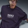 Nike W NSW FLC OS Crew HM4318-573 fialová