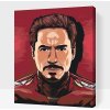 Vymalujsisam.sk Maľovanie podľa čísiel - Tony Stark, Iron Man Veľkosť: 30x40cm, Rám: Na kartónovej doske