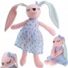 KIK Plyšový králičí maskot modrý 52cm