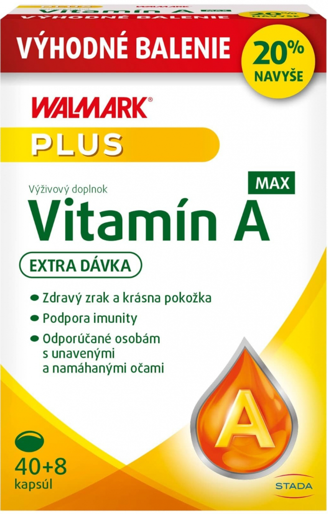 WALMARK Vitamín A MAX 48 ks od 3,89 € - Heureka.sk