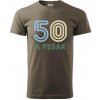 50 a fešák - Klasické pánske tričko vyššej gramáže - XS ( Army )
