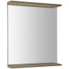 AQUALINE - KORIN STRIP zrkadlo s LED osvetlením 60x70x12cm, dub platin KO990S