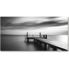Foto obraz sklenený horizontálny Mólo nad jazerom 100x50 cm