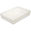 Keeeper plastový košík 37x25x6,4cm transparentný